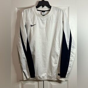 Nike Football Warm Sweatshirt Top Dri Fit White Black Training Activewear L